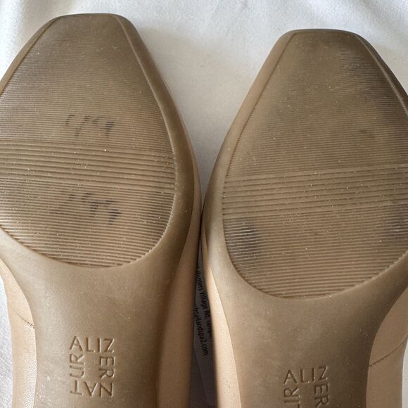 Naturalizer Nude Square Toe Block Heel Pumps Shoes Career Casual Size 7.5W - Picture 13 of 15